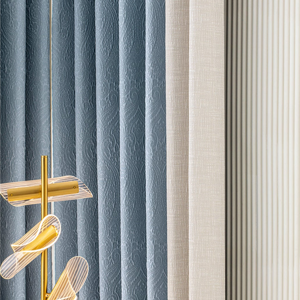 Beyond Xiangshe Curtains: The three-dimensional relief texture adds a sense of layering to the space-海智集-