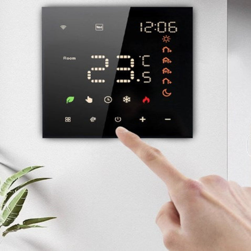 Water floor heating thermostat, intelligent constant temperature panel, electric heating, WIFI switch, wall-hung boiler controller-海智集-