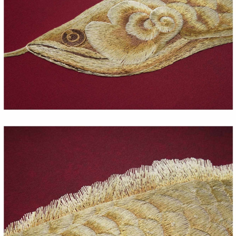 Decorative Art-Golden Dragon Fish Scroll 3-海智集-