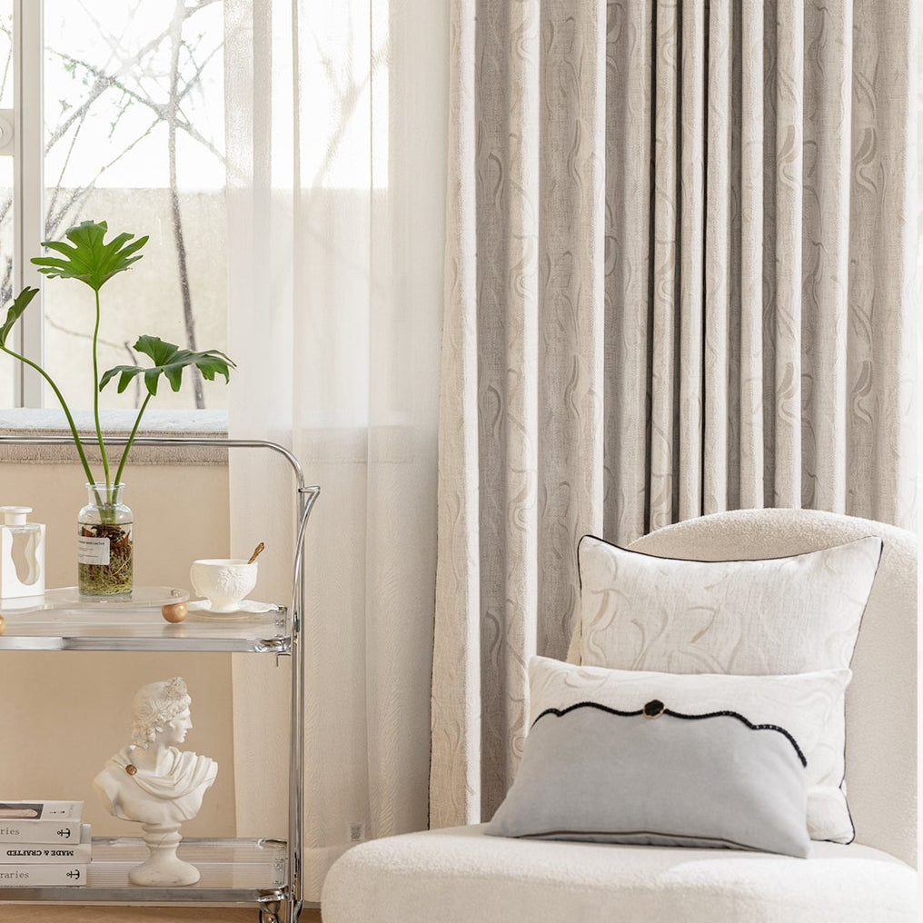 Monet Garden Curtains: Chenille velvet has a soft and full touch, combining elegance and comfort-海智集-