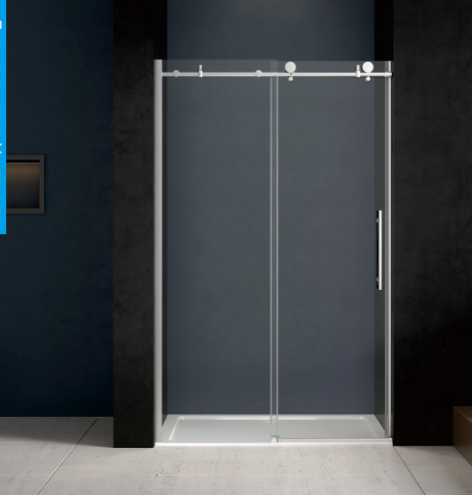 Shower room, stainless steel bathroom, glass partition, sliding door, extremely narrow integral bathroom, shower room, custom shower door-海智集-