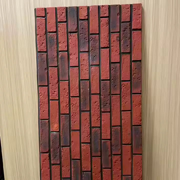 1200*600mm Budaya 3d Pu Faux Stone Castle Dinding Panel Panel Luaran Batu Kapur