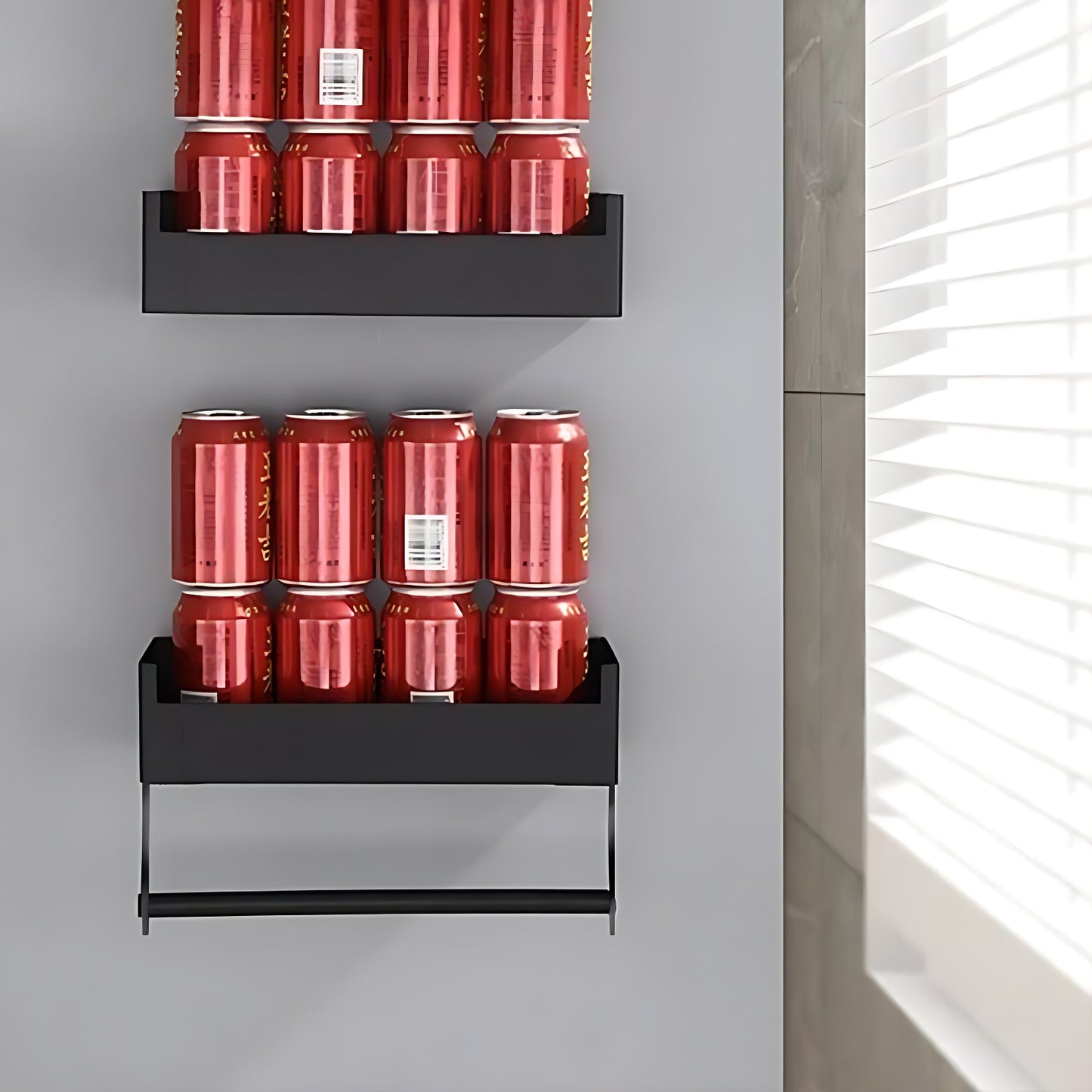 Heavy-Duty Wall Hooks for Storage - Durable and Functional Tissue Holder, 30kg Capacity, 14.5x40.5x25.5cm, Model GGQJ020 - Premium Quality Space-Saving Solution for Organizing Home and Office-海智集-