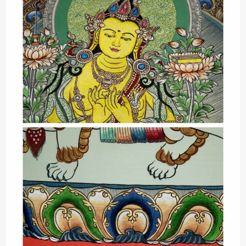 Lotus and Lion Auspiciousness——The sacred art that conveys auspiciousness and wisdom-海智集-