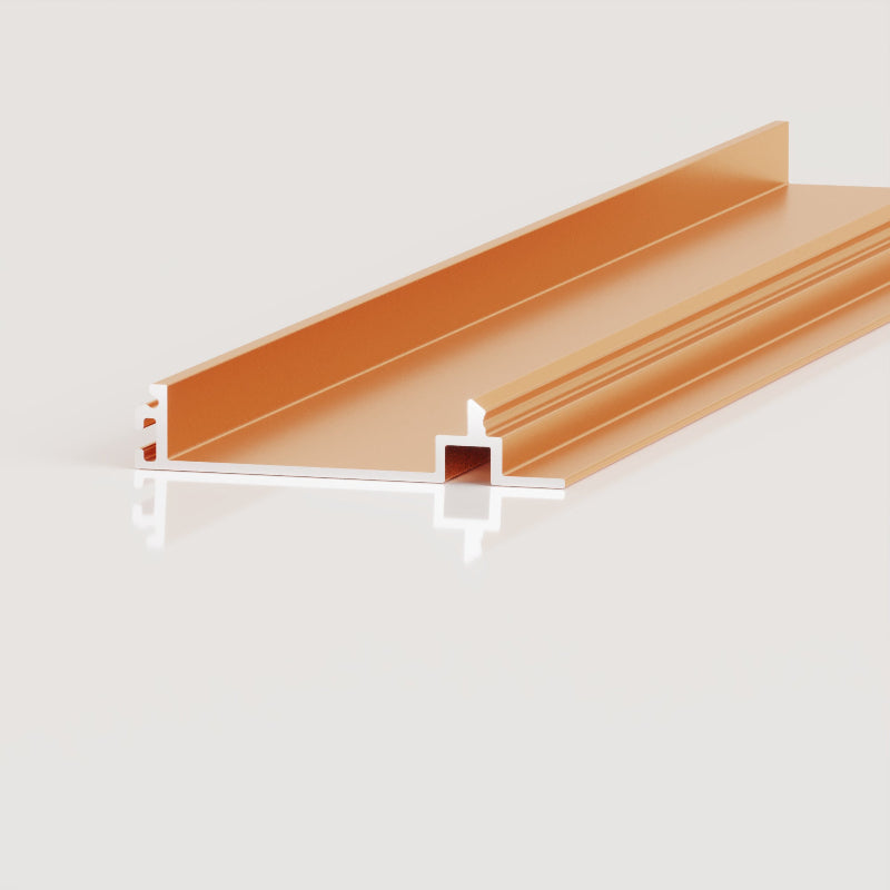 Spc Flooring Plastic Wood Rose Gold Pvc Skirting Board Waterproof Hospital Metal Sheet