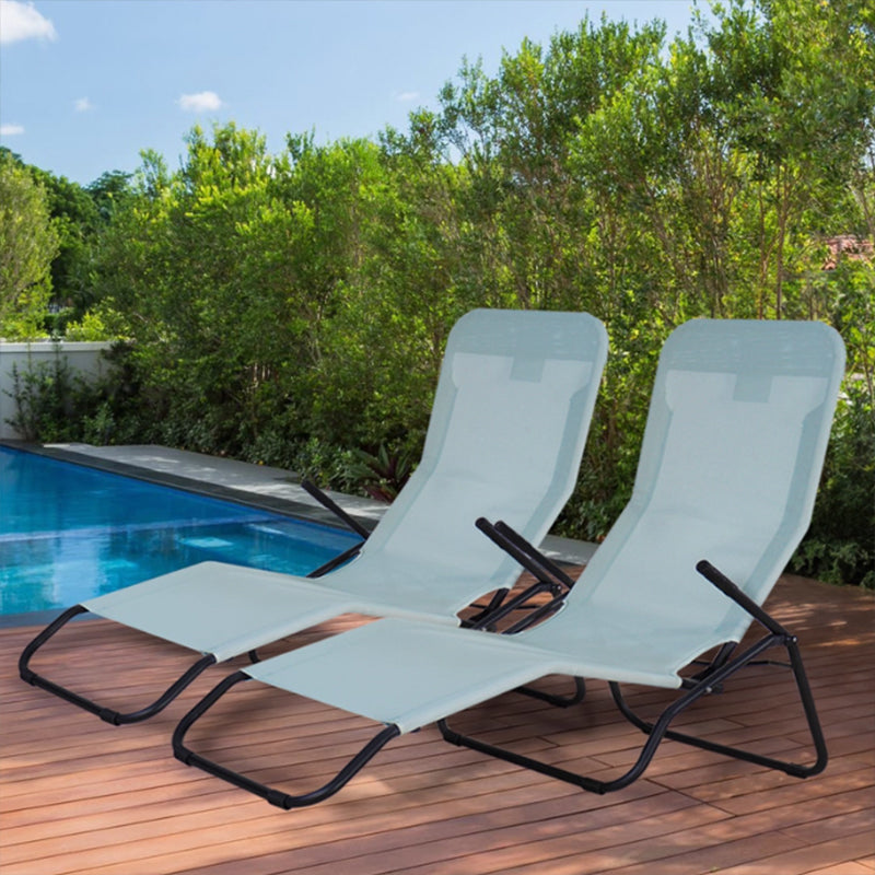 High-Quality Outdoor Lounge Chair - Strong, Comfortable, Corrosion-Resistant Furniture-海智集-