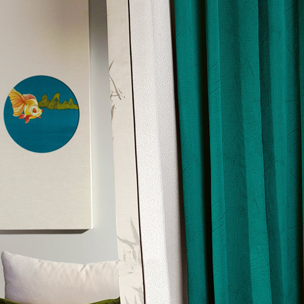 Peiyu Fengming curtains: Compared with printed ones, yarn-dyed fabrics are more resistant to sun exposure and water washing-海智集-
