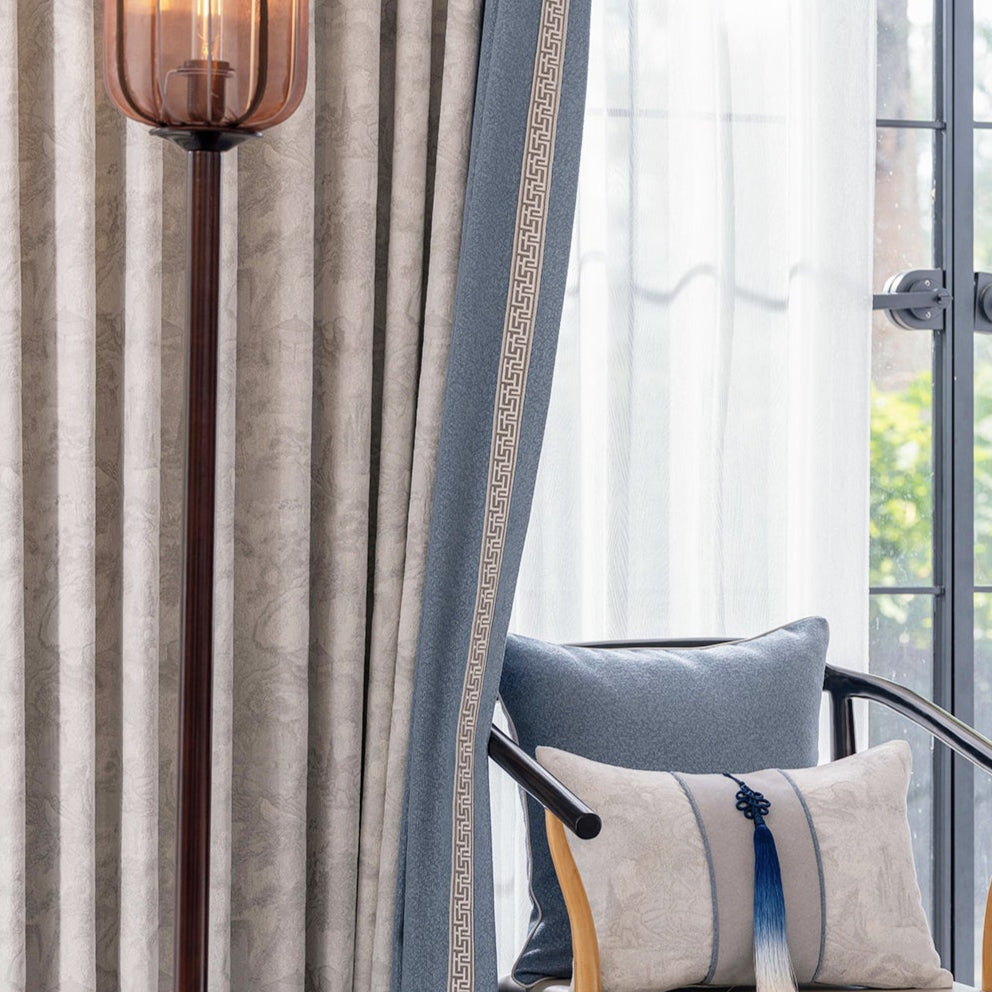 Xiguangguangyu curtains: The high-density jacquard texture endows a low-key three-dimensional effect without being overly flamboyant-海智集-