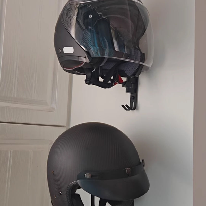 Strong Wall-Mounted Helmet Hook - Practical Storage Solution, High-Quality Design, 15kg Load Capacity, Dimensions 33.5x7.5x23cm, Model GGQJ022-海智集-