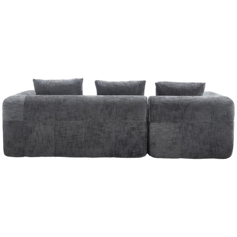 UNITED WE WIN 98.42-inch modular sectional sofa, modern modular L-shaped sofa with chaise longue, equipped with small side pockets and free of compression during installation.-海智集-Default-