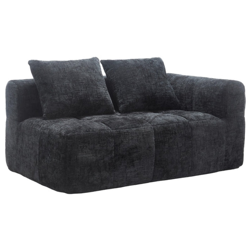 UNITED WE WIN Chenille Loveseat Sofa,Minimalist Modular Couches Sleeper for Living Room Bedroom Apartment Lounge-海智集-Default-