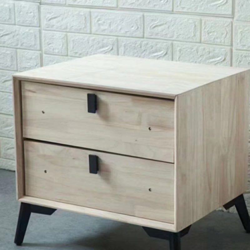 Modern Minimalist Leather Bed Set with Nightstands-海智集-