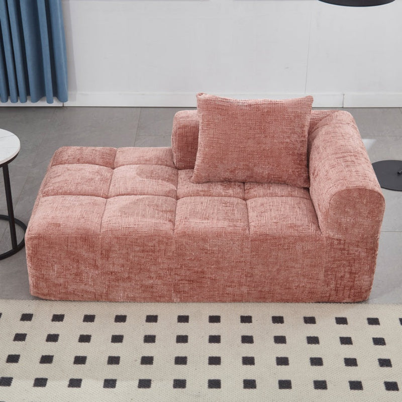 UNITED WE WIN Chenille Loveseat Sofa,Minimalist Modular Couches Sleeper for Living Room Bedroom Apartment Lounge-海智集-Default-