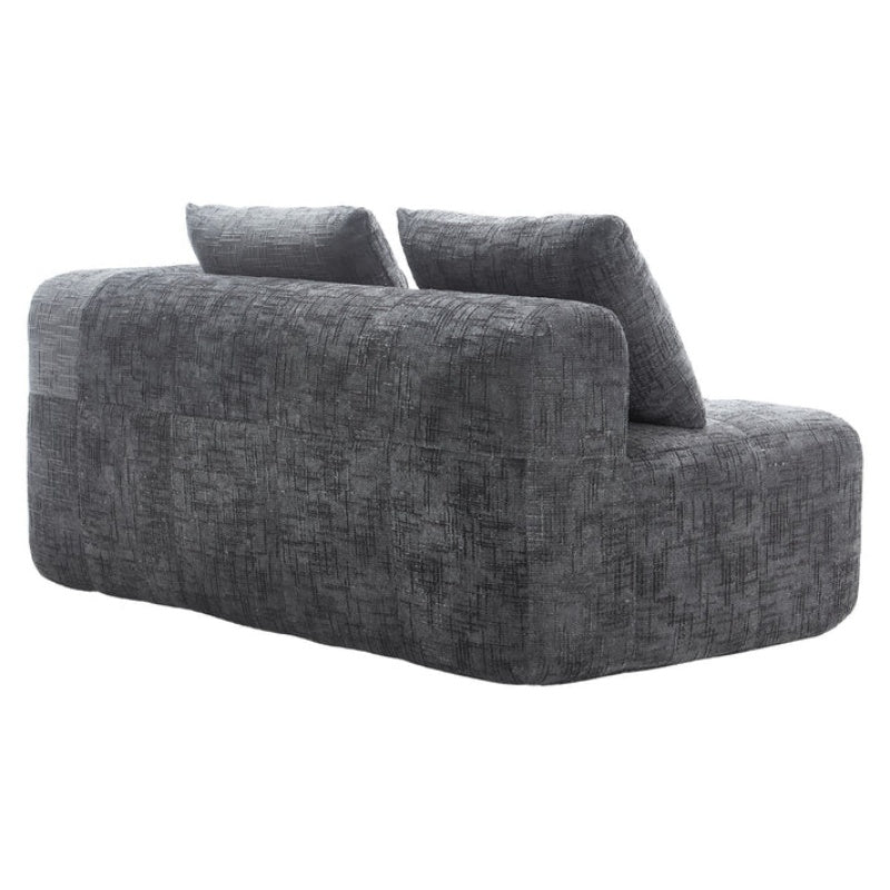 UNITED WE WIN Chenille Loveseat Sofa,Minimalist Modular Couches Sleeper for Living Room Bedroom Apartment Lounge-海智集-Default-