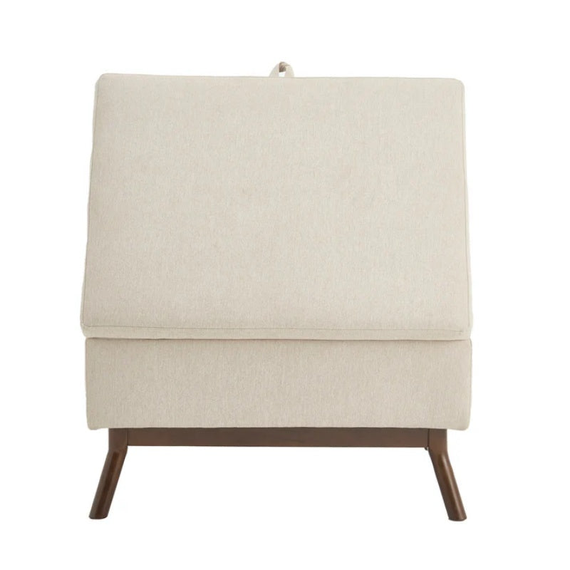 Mid-century modern square coffee table storage bench, assembled, suitable for living room, entryway and family room, used as a coffee table, stirrups, shoe bench-海智集-Default-