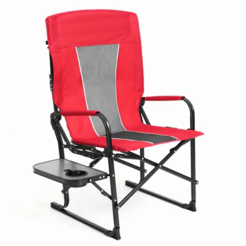 Hammock Camping Chair, Folding Portable Rocking Chair, Aluminum Alloy Adjustable Back Swinging Chair with Pillow Cup Holder, Recliner with Carry Bag for Outdoor Travel Lawn Backyard, Blue (2pcs)-海智集-Default-