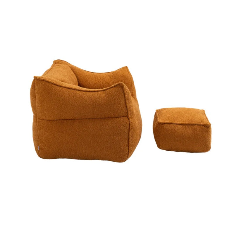 COOLMORE Bean Bag Chair Lazy Sofa/Footstool Durable Comfort Lounger High Back Bean Bag Chair Couch for Adults and Kids, Indoor & Outdoor-海智集-Default-