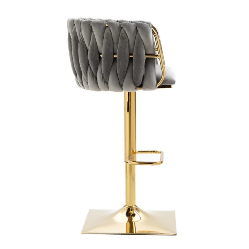COOLMORE Vintage Bar Stools with Back and Footrest Counter Height Dining Chairs 1 PC/CNT-海智集-Default-