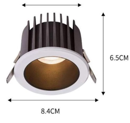 Deep anti-glare recessed spotlights, visible light but no light, kitchen and bathroom waterproof spotlights-海智集-
