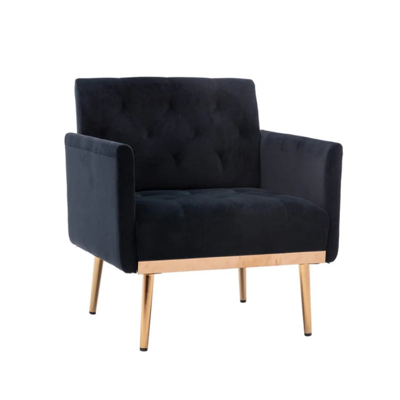 COOLMORE Accent Chair ,leisure single sofa with Rose Golden feet-海智集-Default-