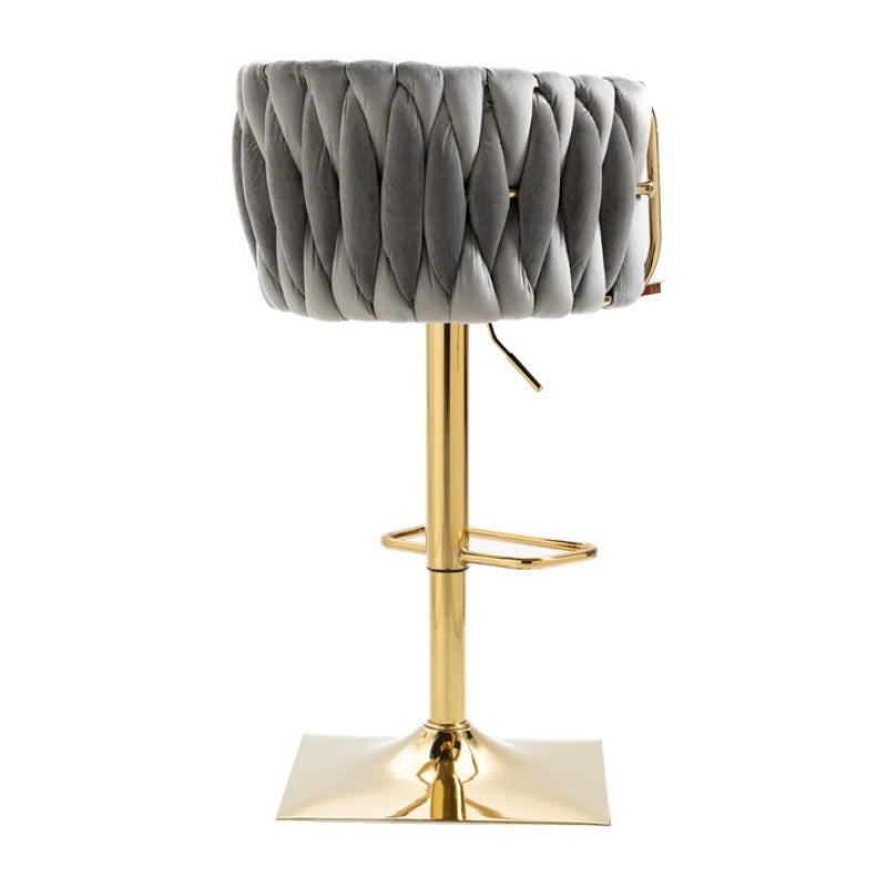 COOLMORE Vintage Bar Stools with Back and Footrest Counter Height Dining Chairs 1 PC/CNT-海智集-Default-