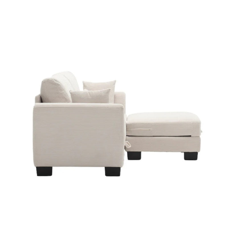 UNITED Modular Sectional Sofa L Shaped Modular Couch with Reversible Chaise Modular Sofa Sectional Couch with Storage Seats-海智集-Default-