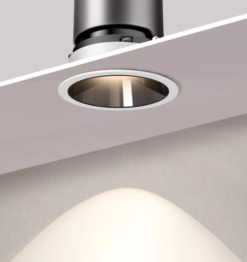 Downlight, full-spectrum eye-protecting downlight, built-in anti-glare downlight, living room corridor, no main light, cat's eye light-海智集-