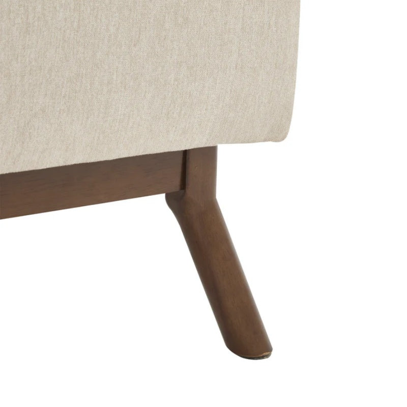 Mid-century modern square coffee table storage bench, assembled, suitable for living room, entryway and family room, used as a coffee table, stirrups, shoe bench-海智集-Default-