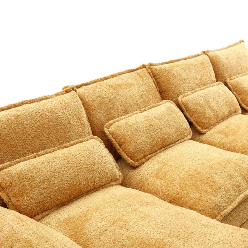 UNITED WE WIN Modern Large chenille Fabric U-Shape Sectional Sofa-海智集-Default-