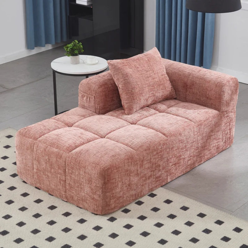 UNITED WE WIN Chenille Loveseat Sofa,Minimalist Modular Couches Sleeper for Living Room Bedroom Apartment Lounge-海智集-Default-