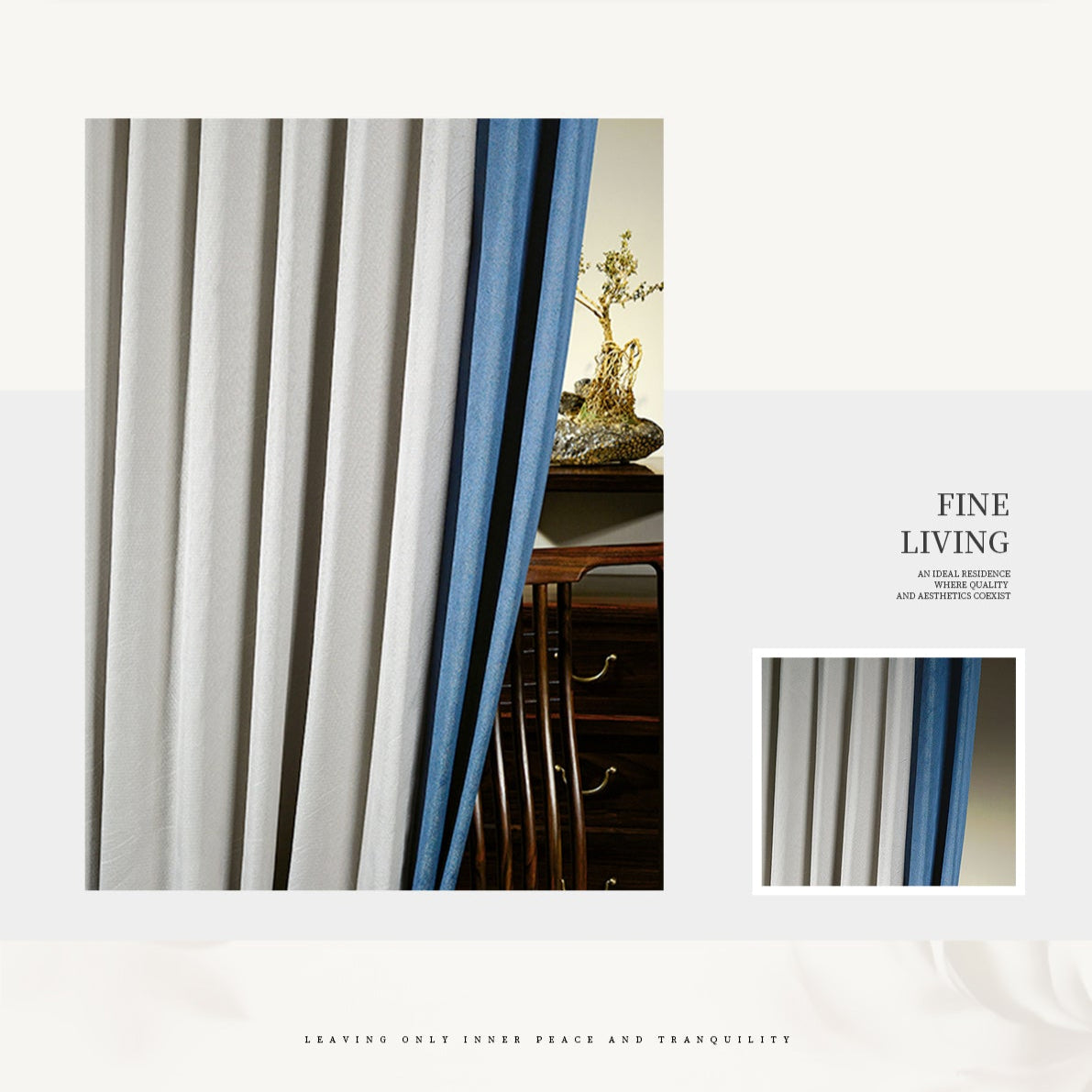 Linchu Tinglan Curtains: The micro-textured silk surface feels gentle and comfortable to the skin-海智集-