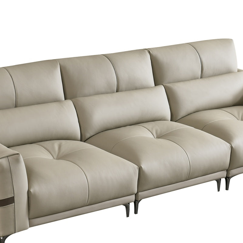 Jinxuan Series Genuine leather sofa, Italian light Luxury four-seater Ginsin-C B3738-海智集-