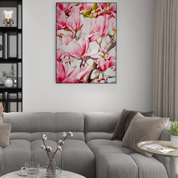 Decorative Art-Magnolias in Abundant Bloom-海智集-