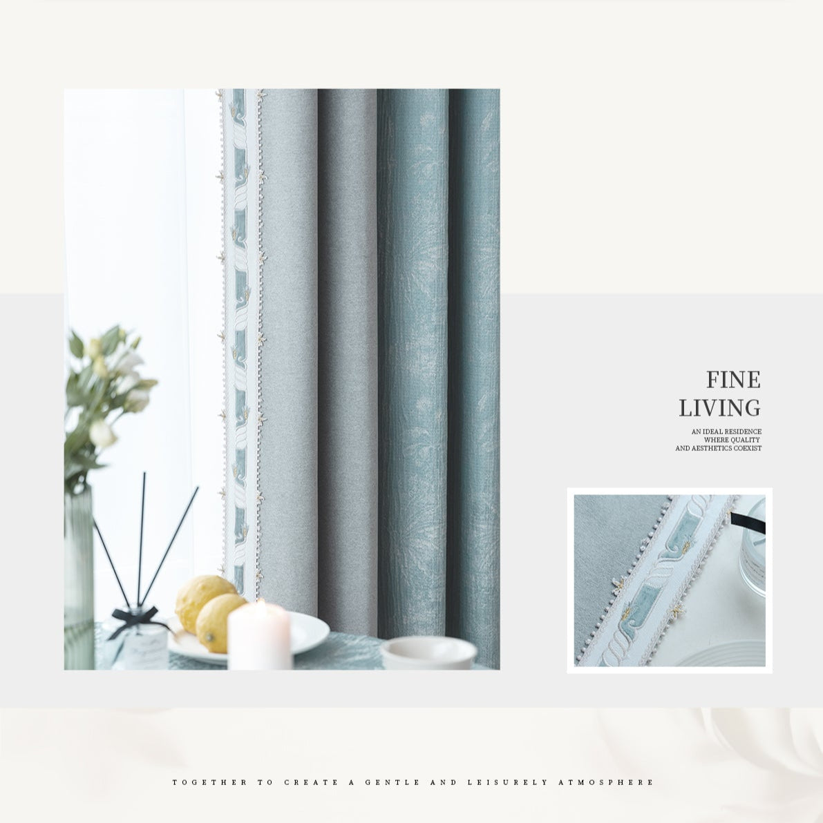 Elaine curtains: High-density fabric simultaneously improves the indoor acoustic effect-海智集-