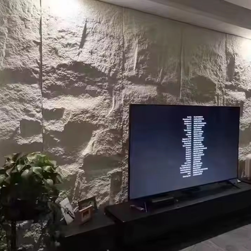 Multi Size Lightweight Waterproof Indoor and Outdoor Modern Artificial PU Mushroom Stone Wall Panel Cultural Wall Panel-海智集-