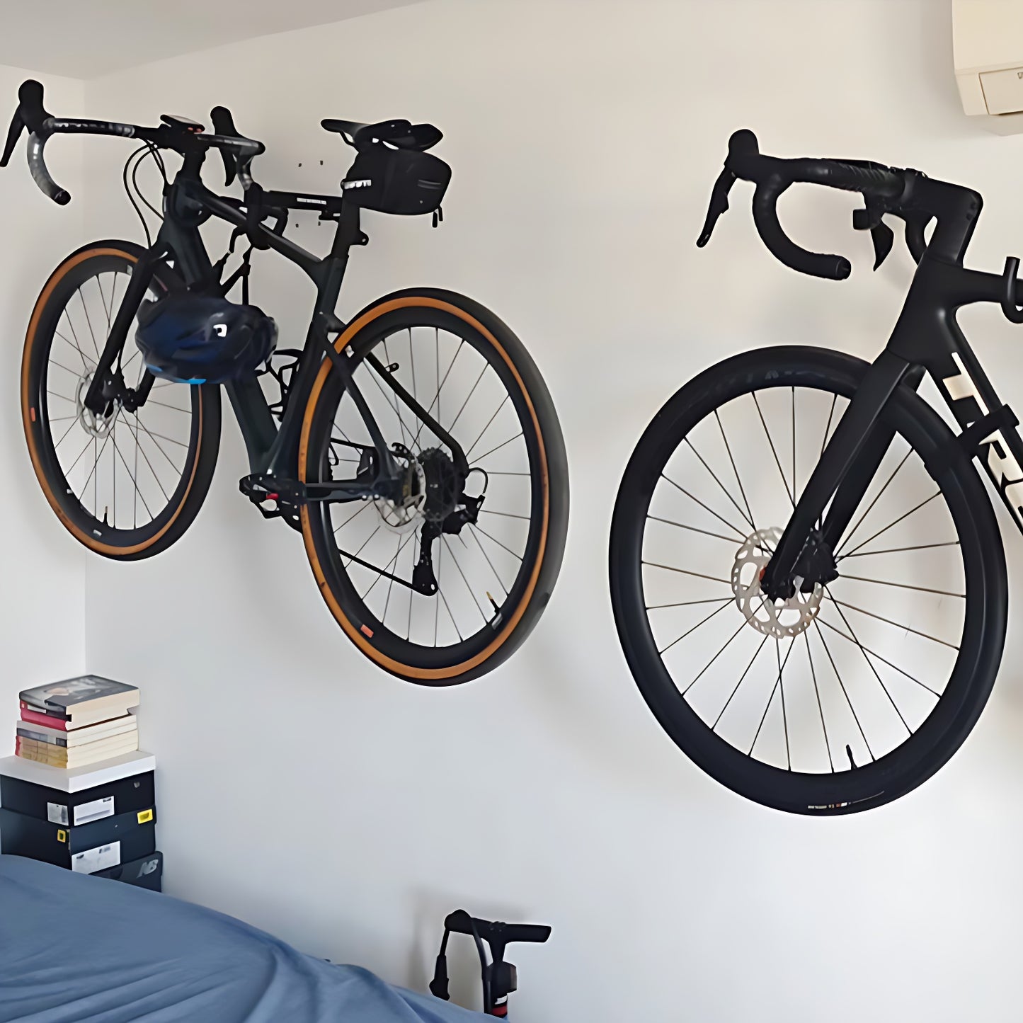 Customizable Wall-Mounted Strong Hooks - Heavy Duty Double-Headed Bike Hooks for Efficient Storage, Quality Build, and Aesthetic Design - Max Load Capacity 45kg - Model GGQJ011 - Practical Organization Solution-海智集-