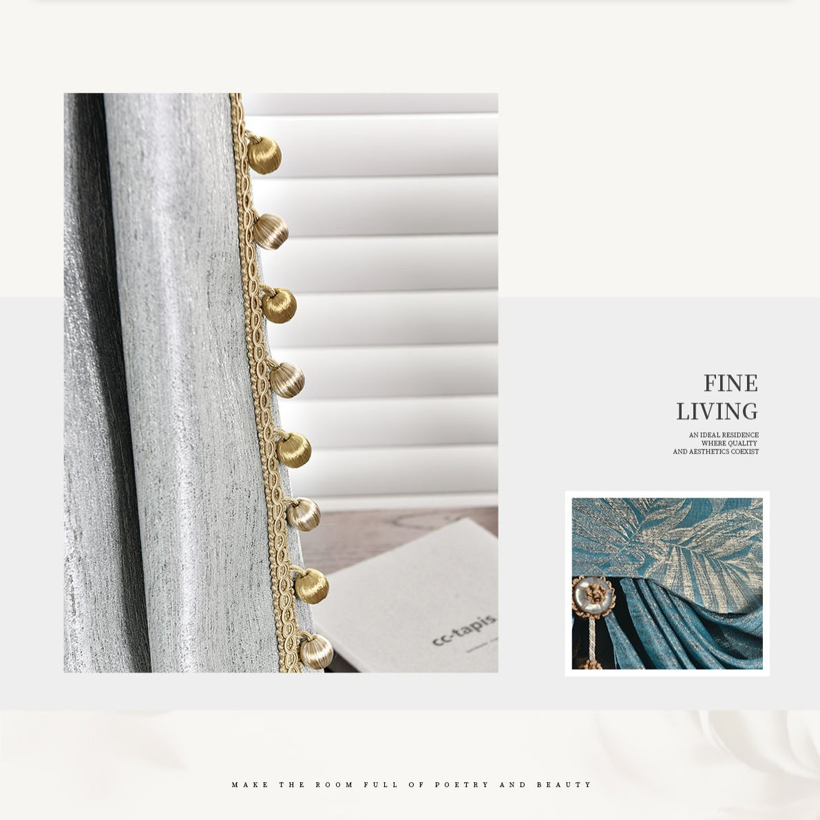Poetic and magnificent curtains: Non-reflective surface to prevent light interference-海智集-