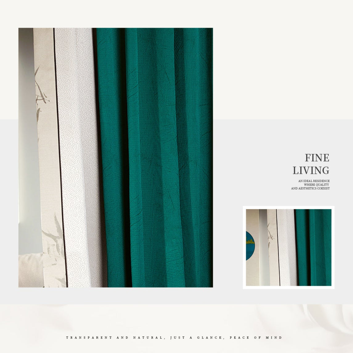Peiyu Fengming curtains: Compared with printed ones, yarn-dyed fabrics are more resistant to sun exposure and water washing-海智集-