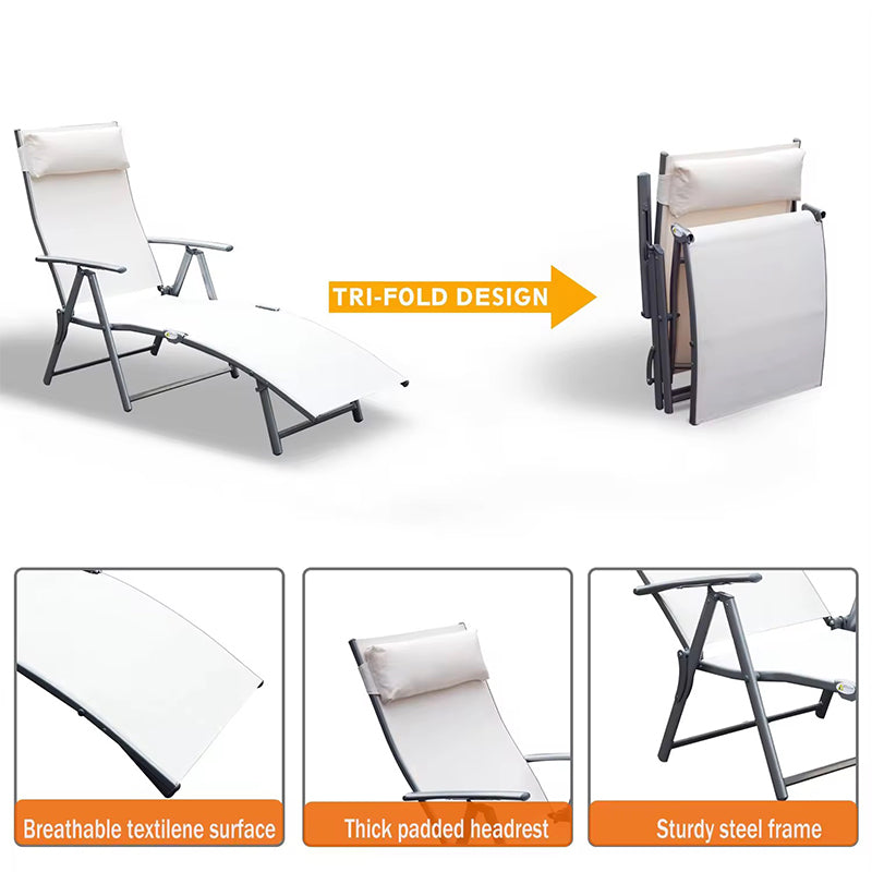 Premium Outdoor Lounger Chair - Durable, Corrosion-Resistant, Comfortable Outdoor Furniture-海智集-