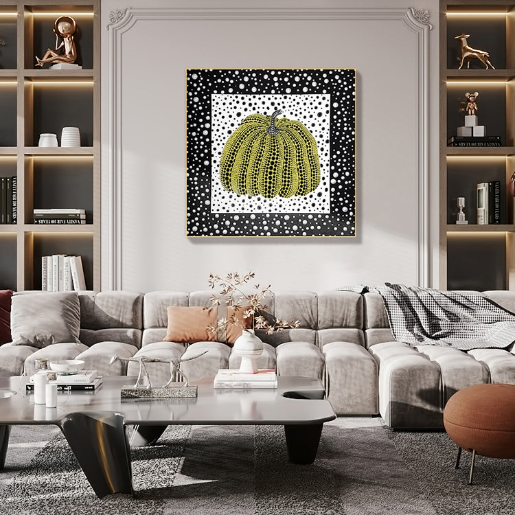 Decorative Art-Polka Dot Series - Pumpkin (Yellow)-海智集-