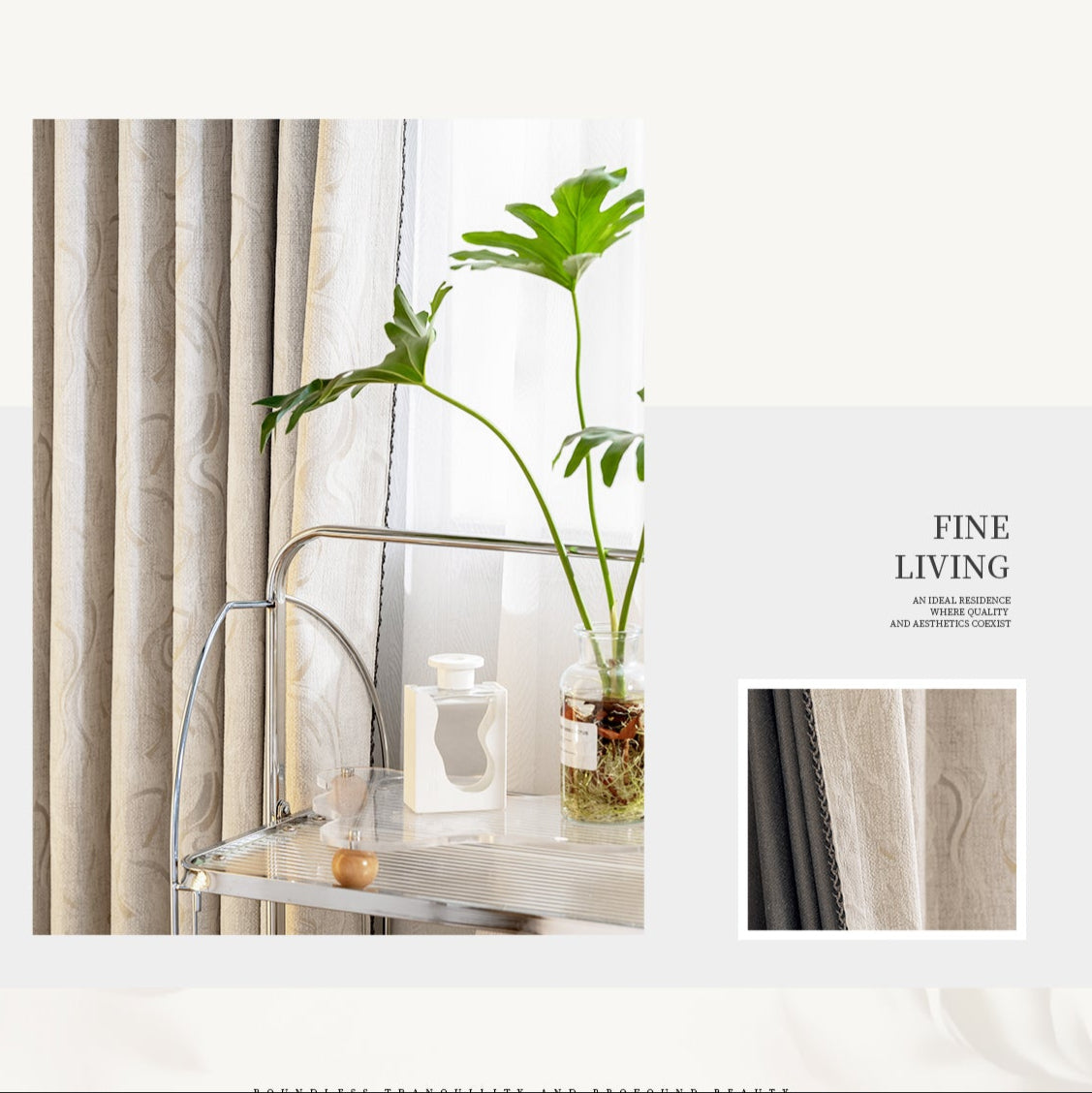 Monet Garden Curtains: Chenille velvet has a soft and full touch, combining elegance and comfort-海智集-