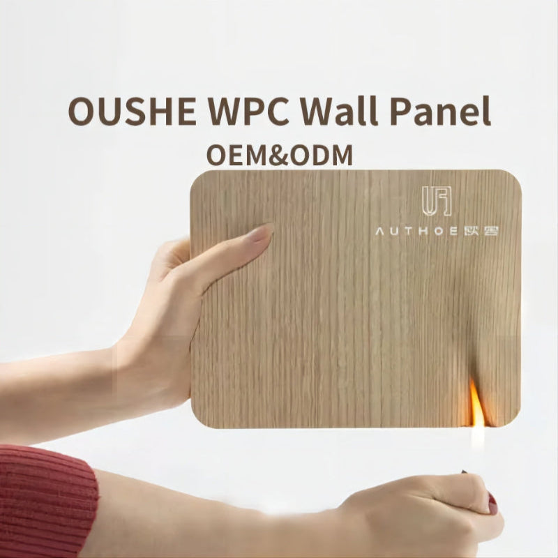 PVC WPC Plastic Interior Wall Panel Wooden Grain Fluted Panel Board for Decoration-海智集-