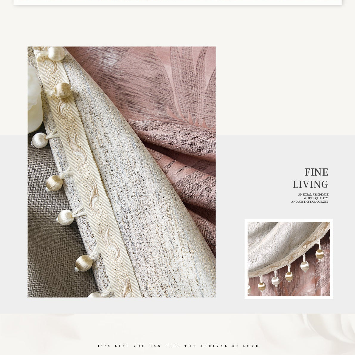Cupid's Descent Curtains: Elegant and simple patterns inspired by Art Deco-海智集-