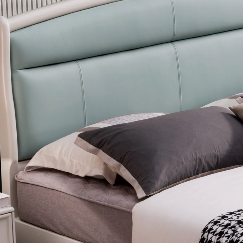 Karan Meishu Series Diamond Leather Bed, modern, simple and high-end solid wood soft package 803#-海智集-