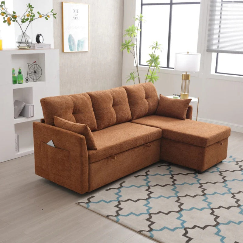 UNITED WE WIN-Furniture, modular L-shaped sofa, modular long sofa with reversible chaise lounge, Sofa bed, Sleeper sofa, modular sofa combination with storage seats.-海智集-Default-