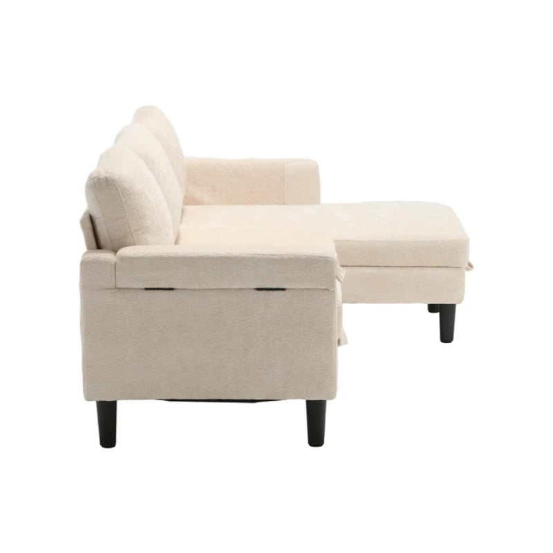 UNITED Sectional Sofa Reversible Sectional Sleeper Sectional Sofa with Storage Chaise-海智集-Default-