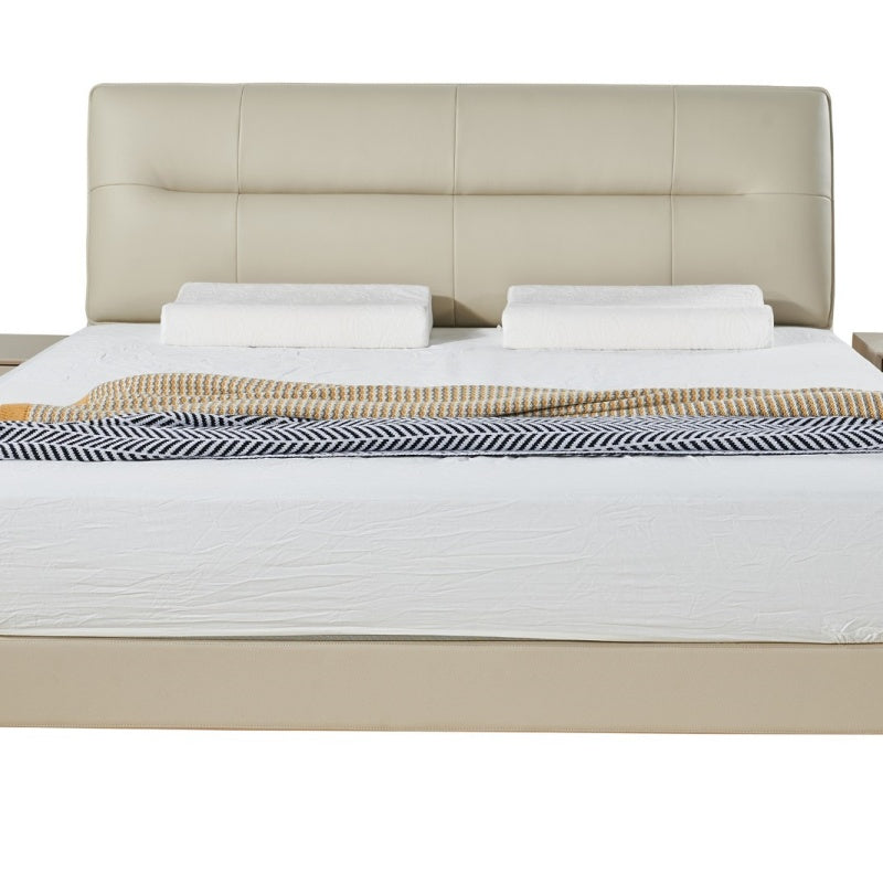 Light Luxury Adjustable Bed - Genuine Italian Leather & Whisper-Quiet Motors-海智集-