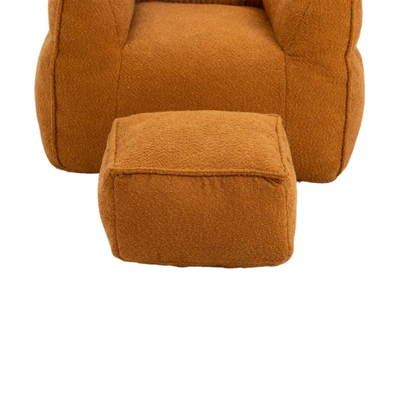 COOLMORE Bean Bag Chair Lazy Sofa/Footstool Durable Comfort Lounger High Back Bean Bag Chair Couch for Adults and Kids, Indoor & Outdoor-海智集-Default-