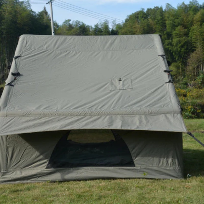 Inflatable Camping Tent Easy Setup 4 Season Glamping Tent with High Performance Inflatable Structure 4-6 Persons Waterproof Windproof Outdoor Self-Supporting Blow up Tent Air Tent Portable House Green-海智集-Default-