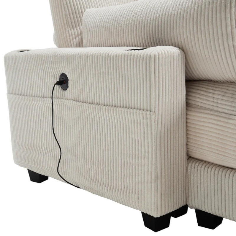 UNITED WE WIN Sleeper Sofa Couch Bed,Oversized Chaise Lounge Chair Cozy Cloud Couch-海智集-Default-